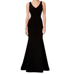 Xscape Mermaid Gown Black long formal dress